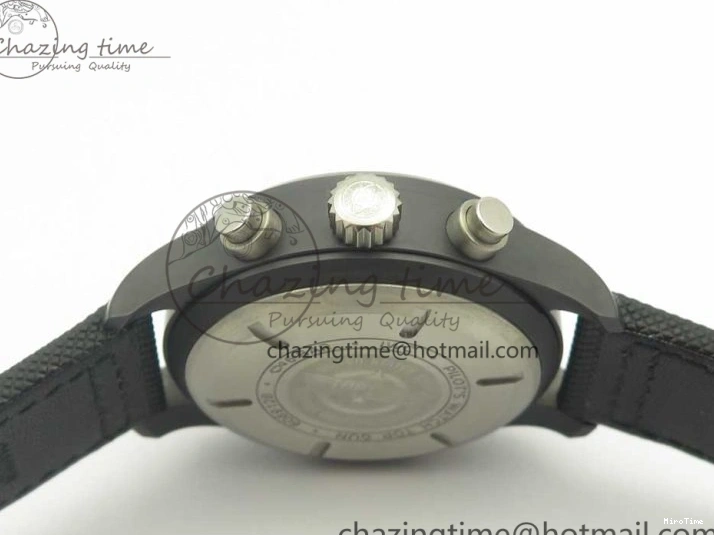 MIROTIME 1231 Modern PILOT IW389001 ZF 1:1 Best Edition Ceramic Case Black Dial on Nylon Strap A7750 (Same Function As Genuine) 7158